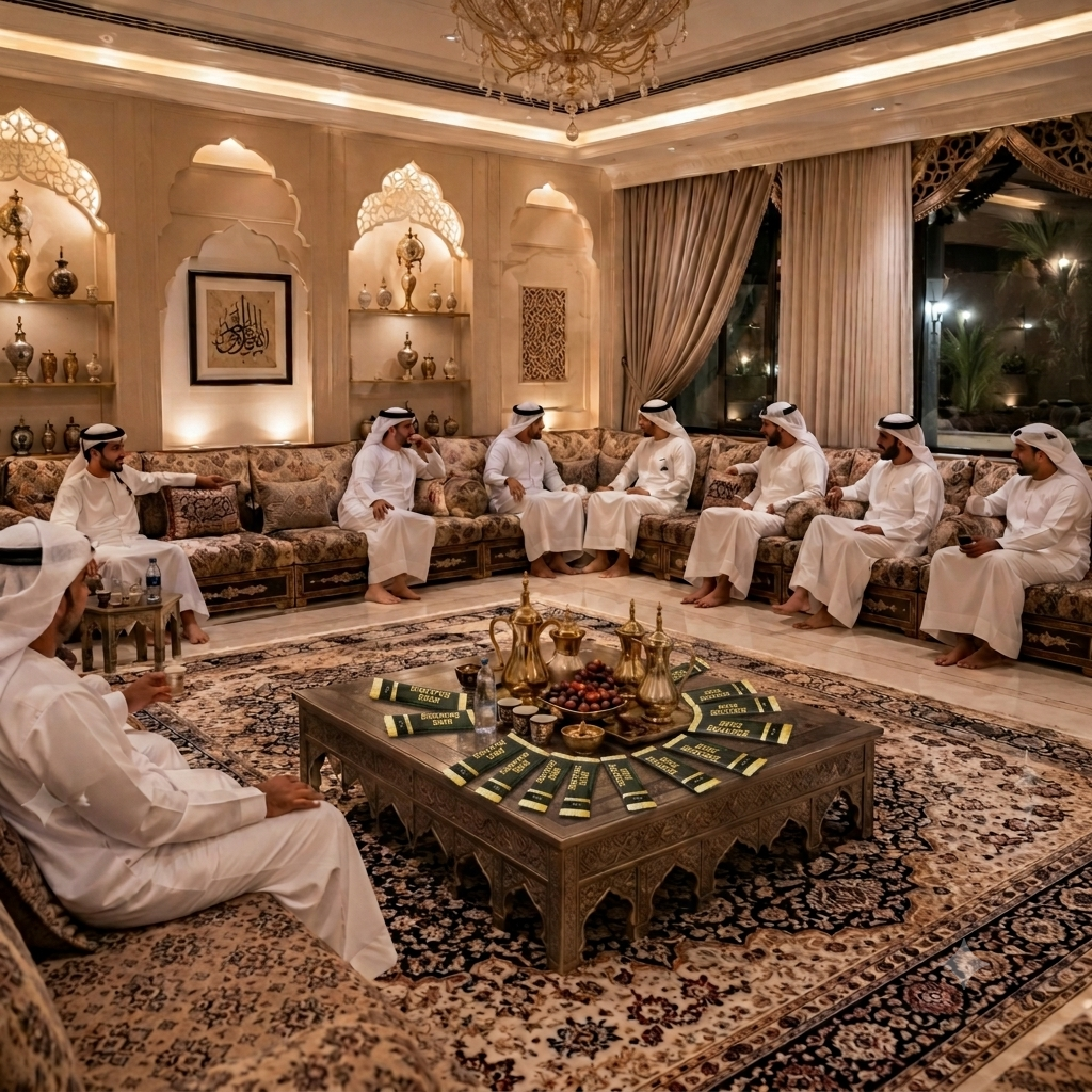 Traditional GCC Majlis Gathering and Gulf Hospitality Culture